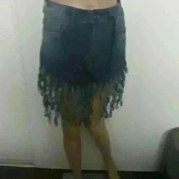 NWT JC&JQ sexy party fringe shorts size size large - Picture 5 of 7